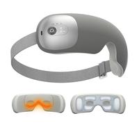 Ultra Light Eye Massager with 2 Level Heat, 120 Mins Uses, 3 Air Compression & Massage Modes, Heated Eye Mask with Bluetooth Music for Migraine Relief, Strain and Dry Eyes, Eye Relief for Women Men