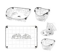 Ultra-Light Foldable Outdoor Camping Cookware Set, 5-in-1 Portable Kitchen Kit with Cutting Board, Bowl, Cup, Plate & Coffee Filter for Hiking Travel