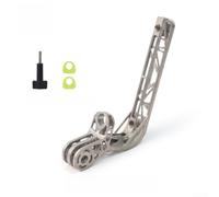 Ultra-Light Metal Bike Bottle Holder 17g Folding | 304 aluminum alloy, dual bottle camera mount, rust resistant, silver gold finishes, for durable hardware(silver)