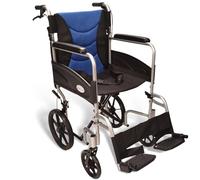 Ultra Lightweight Aluminium Folding Transit Wheelchair with Attendant Brakes ECTR07