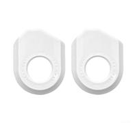 Ultra Lightweight Crank Protector Cover with Elastic Stretch Design and Dual-Side I-mpact Protection for Mountain and Road Bike Carbon Fiber Cranks(White-B)