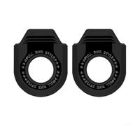 Ultra Lightweight Crank Protector Cover with Elastic Stretch Design and Dual-Side I-mpact Protection for Mountain and Road Bike Carbon Fiber Cranks(Black-A)