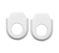 Ultra Lightweight Crank Protector Cover with Elastic Stretch Design and Dual-Side I-mpact Protection for Mountain and Road Bike Carbon Fiber Cranks(White-A)