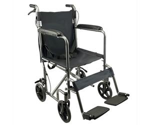 Ultra Lightweight Folding Wheelchair with Attendant Brake Quick Release Legs Travel Transit Folding backrest only 10.5kg from Free To Be mobility equipment