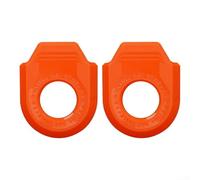 Ultra Lightweight For TPU Crank Cover for Bicycle Cranks Providing Dual-Side Shielding and Reliable Elastic Retention (Orange-A)