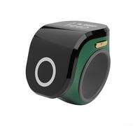 Ultra Lightweight Rechargeable For Digital Ring Counter Featuring Dual Display Touch Control And Adjustable Fit For Sports Gym Meditation Inventory Tracking Water Resistant Design Gold Finish(Green)