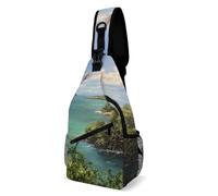 Ultra Lightweight Sling Bag Backpack Single Shoulder Messenger Bag Anti-Theft Multipurpose Bag for Outdoor Camping Hiking Cycling, Osprey Showcasing Majestic Wings And Sharp Gaze Art Tote Bags