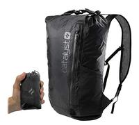 Ultra Lightweight Waterproof Backpack Foldable 10 000mm ULTRA Resistant fabric by Catalyst, Tactical Military Gear for Exotic Places, Fishing, Beach, Hiking, Dry Bag Black Backpack Daypack Packable