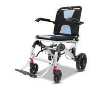 Ultra Lightweight Wheelchair, Compact Folding Chair for Adults, Portable | 10.8 kg, 150 kg capacity, aluminum alloy frame, shock-absorbing tires, adjustable armrests, easy to carry