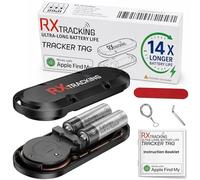 Ultra Long Life Tracker Tag | No Subscription - Works with Apple Find My | 2x AA Battery (14x Longer Life than CR2032) | Vehicle, Car, Bike, Scooter, Motorhome, Caravan, Van, Luggage