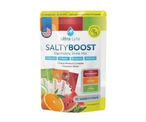 Ultra Lyte SaltyBoost Variety Pack 12 Sachets - Hydration Mix