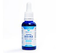Ultra Lyte Vitamin D3 4000IU + K2 30ml - Liquid Vitamin D3 & K2 Drops for Bones, Heart, Calcium Balance & Immune Support