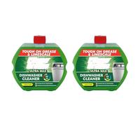 Ultra Max Dishwasher Lemon Fresh Cleaner, Deep Cleaning Dishwasher Treatment for Grease, Limescale & Residue, Improves Performance & Freshens Machines, 250g (Pack of 2)