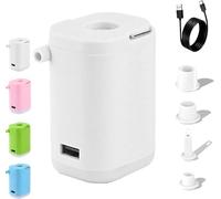 Ultra-mini air pump, micro multi-function air pump, with LED camping light, suitable for pool float, swimming ring, sleeping mat, vacuum storage