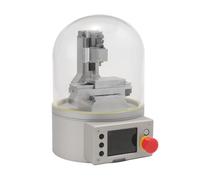 Ultra Mini Desktop CNC Machine Model with G-Code Control, Lighting, 3-Axis CNC Motion Simulation & Transparent Enclosure, Milled Metal Frame, Precision Mechanical Display Model (No Actual Processing)