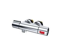 Ultra MINI Thermostatic bar Shower Mixer Valve 45mm Centres for Caravan or Douche Install Both Vertical or Horizontal