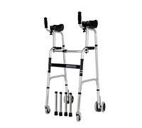 Ultra Narrow Upright Walker with Wheels, Folding Design for Easy Transport and Storage, Ideal for Adults and Elderly Seeking Mobility Support