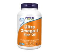 Now Foods Fish Oil Ultra Omega-3 500 mg EPA / 250 mg DHA for Heart Health 180 Softgels