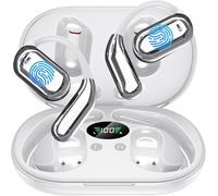 Ultra Open Ear Earbuds - Bone Conduction Headphones Wireless Bluetooth, Fast Charging,Waterproof Deep Bass Earphones for Fitness and Running, Secure Fit for Small Ears, Sweat-Resistant for Workouts