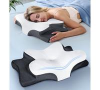 Ultra Pain Relief Cooling Pillow for Neck Support, Adjustable Cervical Neck Pillow Cozy Sleeping, Odorless Ergonomic Contour Memory Foam Pillows, Orthopedic Bed Pillow for Side Back Stomach Sleeper