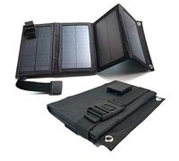 Ultra-Portable & Powerful 10W Solar Charger - Lightweight, Rugged & Water Resistant - Off-Grid USB Power for Compatible iPhone Xs XS Max XR X 8 7 Plus, iPad, Galaxy S9 S8 Note 8 and More (Black)