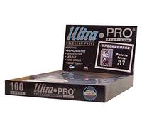 Ultra Pro 2-Pocket Platinum Page with 5" X 7" Pockets 25ct