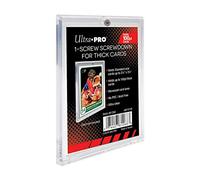 Ultra Pro 25 1 Screw Thick Holder (100pt) 25 Individually Sealed Holders - Screwdown for Thick Baseball, Football, Hockey, Basketball Cards Like Jersey, Relics, Patches