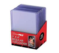 Ultra Pro 3" X 4" Clear Regular Toploader 25ct