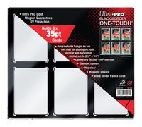 Ultra Pro - 6 Pocket Black Border UV One-Touch Magnetic Holder