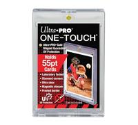 Ultra Pro 55pt UV ONE-TOUCH Magnetic Holder for Standard Cards up to 55pt, Transparent, Acid-free Protection, 55 Pieces