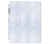 Ultra Pro 6-Pocket Platinum Page with 2-1/2" X 5-1/4" Pockets 100 ct.