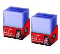 Ultra Pro 81145 Premium Super Clear Toploaders 3x4 Card Holders 25 Pack - 2 PACK