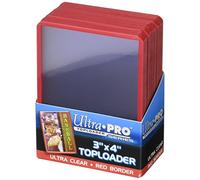 Ultra Pro 81159 3" x 4" Red Border Toploaders (25ct)