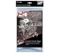 Ultra Pro 81975 Comic Bags-Current Size 17.5Cm X 26.5Cm (100Ct) X1, Multi Colour, 6-7/8 inch x 10-1/2 inch