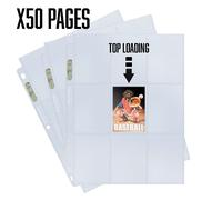 10-Pack Ultra Pro Silver Series Pages 9 Pockets Collector's Pocket Transparent