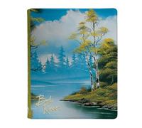 Ultra PRO - Bob Ross Lakeside Path 9-Pocket Zippered PRO-Binder, Trading Card Collector Organizer Bob Ross Merch Premium Storage Leatherette Binder Side-Loading Scenic Artwork