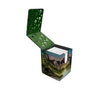 Ultra Pro - Bob Ross Mountain Retreat Alcove Flip, Trading Card Game Accessories, Premium Deck Storage Solution, Collectible Card Game Organizer, Leatherette Deck Box, Compact Secure TCG Storage