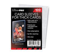 Ultra Pro Clear Thick Card Sleeves, Plastic| Holds Cards up to 130-Point | 100-Count