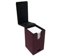 Ultra Pro E-85764 Suede Collection Alcove Tower Deck Box-Ruby