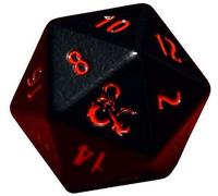 Ultra Pro - Dungeons & Dragons - Heavy Metal Black and Red D20 Dice Set