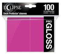 BoardGame E-15609 Ultra Pro-Eclipse Gloss Standard Sleeves 100 Pack-Hot Pink