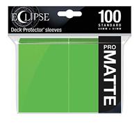 Ultra Pro - Eclipse Standard Matte Sleeves 100 Pack - Lime Green | Standard size matte card sleeves with opaque backing, anti-glare finish, split-resistant seal, and 100 pack for TCG decks