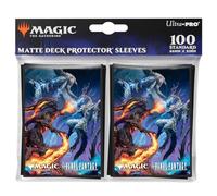MTG FINAL FANTASY Deck Protector Sleeves featuring Ifrit Vs Bahamut (100)