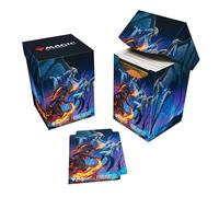 Ultra Pro - Final Fantasy x Universes Beyond Bahamut and Ifrit (Gift Bundle Packaging) 100+ Deck Box for Magic: The Gathering