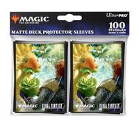 Ultra PRO - Final Fantasy x Universes Beyond Gysahl Greens 100ct Deck Protector Sleeves for Magic: The Gathering | Trading Card Accessories, Collectible Card Game Gear, Final Fantasy Collectibles