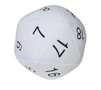 Ultra Pro - Jumbo D20 Novelty Dice Plush - White with Black Numbering
