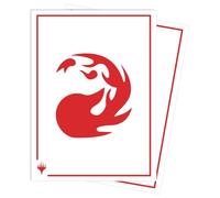 Ultra Pro Magic: The Gathering Mana 8 Apex Deck Protector Sleeves, 105 pcs, Polypropylene, Standard Size, Easy-Shuffle, Mountain Symbol Design