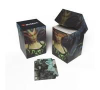 Ultra Pro - Outlaws of Thunder Junction 100+ Deck Box® Ft. Vraska for Magic: The Gathering, TCG collectible gaming accessory protective card deck holder