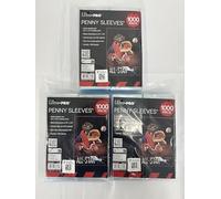 Ultra PRO Penny Sleeves, Clear Trading Card Sleeves, Standard Size 2.5 x 3.5 Inch, 1000 Count Pack, 3 Pack Bundle