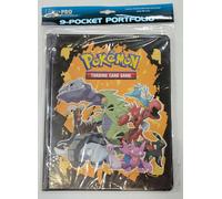 ULTRA PRO POKEMON 9-POCKET PORTFOLIO/BINDER (TYRANITAR & FRIENDS) BLACK